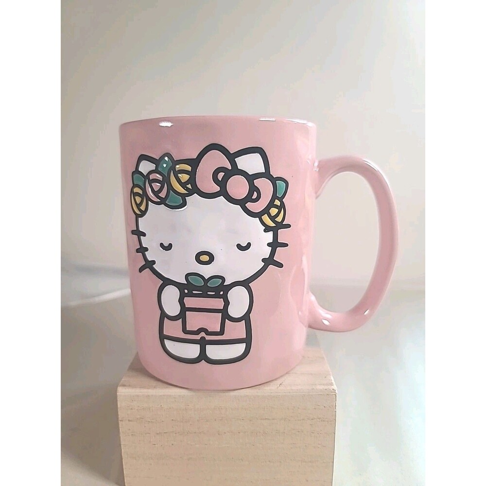 Pink Hello Kitty Coffee Mug 2 Sided